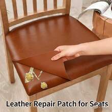 1pc Self-Adhesive PVC Leather Repair Patch, Leather Repair Tape, Suitable For Sofa, Chair, Table, Handbag, Shoes, Motorcycle Seat, Car Seat Cushion Repair, Multi-Functional Sticker - Brown - View 5