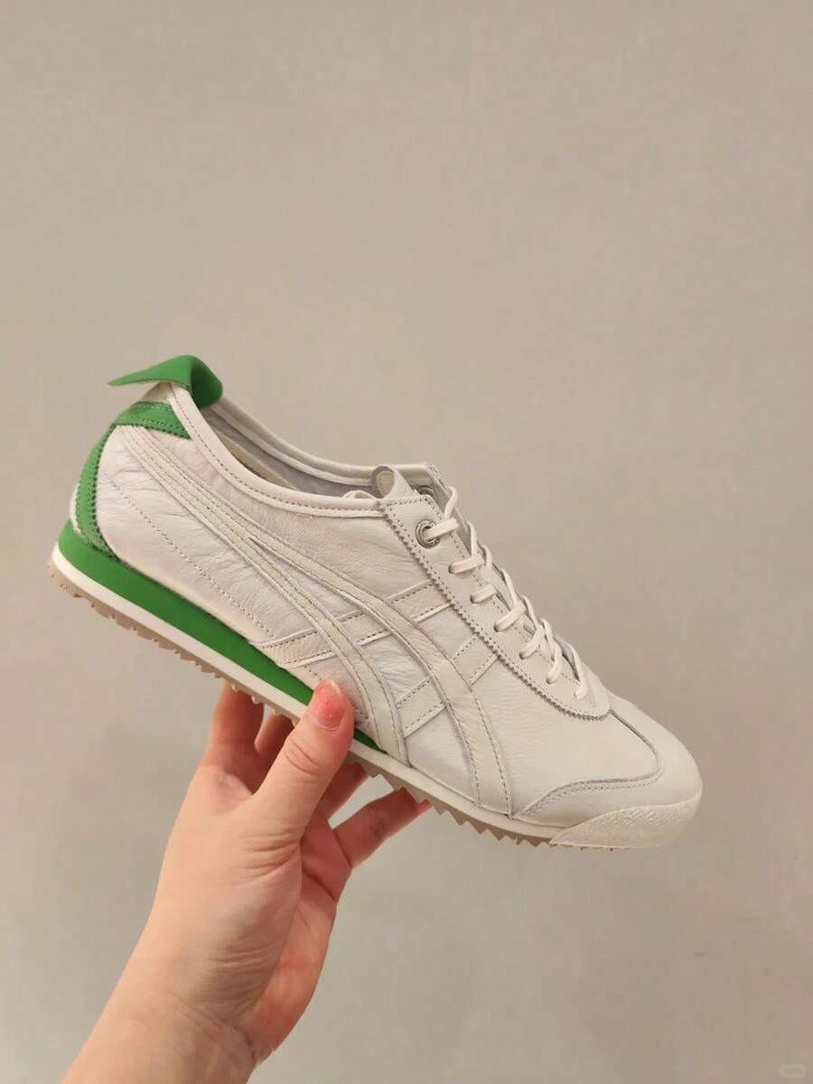 Onitsuka Tiger[SD Arch Version]Putian Pure Original Tiger Sneakers MEXICO SD VIN Casual Shoes For Women - SD米白綠 - 查看 1