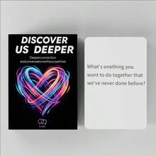 Get To Know Us Deeply: 50 Deep Questions For Couples, Marriage Therapy Tool For Busy Couples, Perfect Gift And Conversation Starter For Anniversaries Valentine's Day, Date Night Game, Romantic Gift For Boyfriend, Girlfriend, Husband, And Wif - Black - View 3