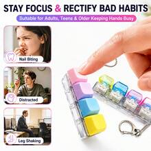 4-In-1 Press & & Learn Keyboard Fidget Toy, 4 Clicker Buttons With Realistic Sounds, Perfect For Car Travel, Classroom - Multicolor - View 6