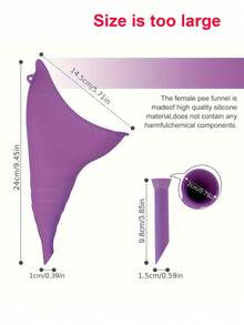 4pcs Portable Outdoor Travel Silicone Urinal, Standing Female Urination Device, Leak-Proof Silicone Funnel, Essential For Summer Travel, Beach Trip - Multicolor - View 5