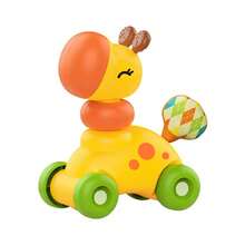 Multi-Play Cartoon Animal Inertia Toy Car, Baby Hand-Grip Exercise Toy, Soft Silicone Teether, Fun Crinkle Paper Rattle, Multiple Rotating Parts, Portable And Durable Infant Enlightenment Toy - Multicolor - View 14