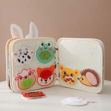 Rabbit Montessori Early Learning Book, Interactive, Tear-Resistant, Educational Soothing Felt Cloth Book - Multicolor - View 2