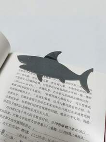 1個 3D鯊魚造型PVC書籤，耐用可愛動物設計，適合書迷，趣味個性閱讀配件，適用於書籍與文件夾，頁角書籤 - A - 查看 7