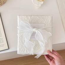 1 Rollo 2.5 Yardas/5 Yardas Cinta de Malla Decorada con Perlas Falsas, Cinta Decorativa para Ropa, Lazos, DIY, Cajas de Regalo y Ramos, Cinta de Embalaje Floral - Blanco - Ver 6