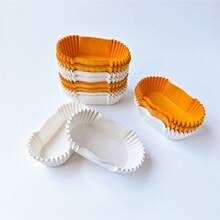 Oval Cake Paper Liners, Greaseproof Baking Cups, Cake Inserts, Baking Tools, Cake Tools - Oval Cupcake Liners - View 8