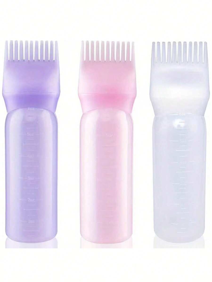 1pc Refillable Hair Oil Bottles With Precise Applicator Tip, Suitable For Hair Oil, Essence - Professional Salon Use, Refillable Styling Product Bottles