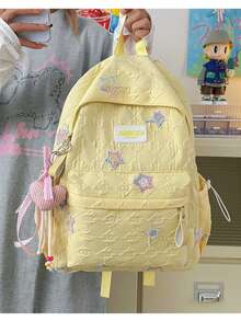 LECEY Mochila casual versátil de gran capacidad - Amarillo - Ver 6