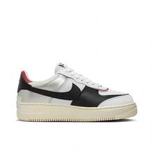 Nike Air Force 1 輕盈舒適百搭簡約防滑厚底板鞋女款 白紅黑 - 白紅黑 - 查看 6