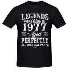 Vintage 1977 Funny 47-Year-Old Oldsters And Women 47. Birthday Shirts Graphic Boyfriend Husband Streetwear Gifts Summer Shirt - Color 3 - View 2