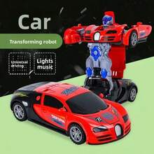 Xe đồ chơi robot ô tô điện 2 trong 1 tự biến hình, di chuyển đa hướng biểu diễn, tự quay đầu khi gặp vật cản, hiệu ứng âm thanh ánh sáng và nhạc, xe thể thao biến hình tức thì thành robot mecha, chất liệu nhựa bền, nhiều kiểu dáng và màu sắc, quà tặng đồ chơi điện cho trẻ em (yêu cầu 3 pin AA) - Nhiều màu - Xem 17