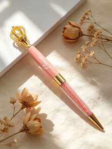 Custom Engraved Personalized Quicksand Ballpoint Pen, Custom Ballpoint Pen, Anniversary Gift, Bridesmaid Gift, Wedding Gift, Valentine's Day Gift - Round - View 8