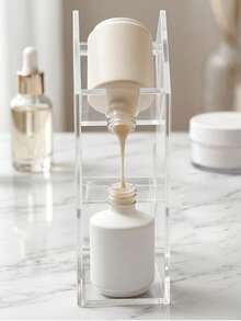 Upgraded Transparent Nail Polish Inverted Dispenser, Nail Gel Inverted Rack For Easy Pouring Of Every Drop Of Acrylic Liquid. Designed For Cleaning And Stabilizing Bottles During Use - Clear - View 3