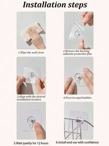 Multi-Functional Picture Frame Hook Storage Hanger - Clear - View 9