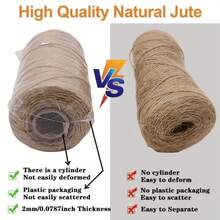 Natural Jute Rope, Hemp Rope, Cat Scratching Board, Handmade DIY Gift Packaging Jute Twine, Pet Climbing Frame, Home Decor (Cat/Cat Supplies/Cat Accessories/Pet Supplies/Cat Supplies) - Color - View 6