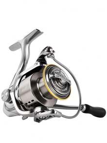 BILLINGS Spinning Reel,4.7:1/5.0:1 Gear Ratio Spinning Fishing Reel,10KG Max Drag Freshwater Saltwater Fishing Reel,Metal Spool&Rocker,With Drag Clicker - Silver - View 4