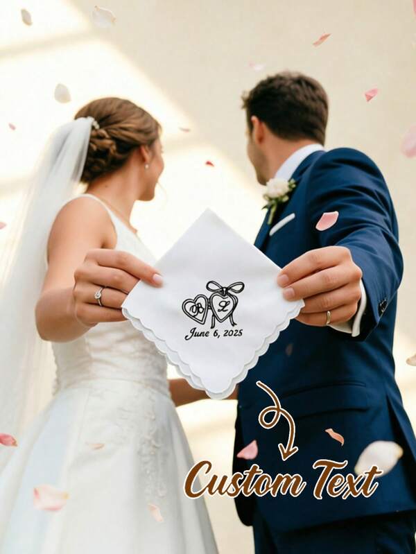 Custom Handkerchief With Name,Personalized Handkerchiefs For Women,Customized Handkerchief,Customizable Wedding Accessories,Bride,Girlfriend,Friend