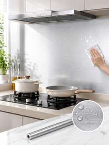 Giấy bạc nhôm tự dính 40cm x 2-4m, chống thấm nước và chịu nhiệt, nhãn dán chống dầu mỡ cho bồn rửa/tủ/ngăn kéo nhà bếp, phụ kiện bồn rửa nhà bếp. - Chải - Xem 11
