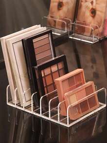 1pc Transparent Cosmetic Storage Box, Transparent Storage Box, Multi-Layer Cosmetic Storage Rack, Nail Polish, Eyeshadow Palette, Display Rack, Vanity, Organizer Rack, Bathroom Storage, Transparent Cosmetic Storage Box, Stair Perfume, Skincare Products, Cosmetic Display Rack, Multi-Layer Cosmetic Storage Rack, Jewelry Box, Makeup Bag, Makeup Brush Holder, Brush Holder, Perfume Storage Box, Makeup Bag, Women's Gift, Christmas Gift, Women's Gift Creative - Clear - View 6