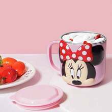 Monogram 1件裝 Disney 官方授權米老鼠 Mickey Mouse 與  角色 3D 杯頂裝飾飲水杯馬克杯，附蓋可重複使用水壺，適用居家辦公日常使用，桌面裝飾，動畫迷收藏，節日禮物 - 彩色 - 查看 11