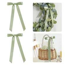 1/10/20/50pcs Pre-Tied Satin Ribbon Bows, 3.5 Inch Pre-Made Gift Bows With Twist Cord And 2.5 Inch Adhesive Back, Suitable For Wedding Gift Wrapping, Party Favors, Baking Packaging - Multicolor - View 10