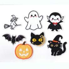 Patch Bordir Tempel Bertema Halloween - Desain Menarik - Mudah Dijahit atau Disetrika, Lencana Kain Tahan Lama, Cocok untuk Personalisasi Jaket, Tas, Kerajinan DIY, dan Lainnya - Versi setrika - View 10