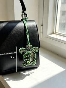 1pc Solid Color Beaded Turtle Pendant, Small Turtle Charm, Fashionable Elegant Minimalist Cute Versatile Personalized Playful Interesting Animal Turtle Shape Small Turtle Graphic Backpack Shoulder Bag Crossbody Bag Handbag Tote Bag Underarm Bag Makeup Bag Other Storage Bag Pendant Car Hanging Ornament Keychain Waist Pendant Luggage Charm Identification Pendant Suitable For Couples Best Friends Students Men Women Work Commute Daily Dating Holiday Outing Travel Business Trip Suitable For Men Holiday Gift For Girlfriend Gift For Mom Small Gift Birthday Gift - Multicolor - View 10