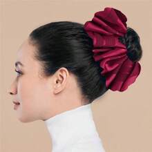 純色雪紡大號髮圈髮圈內襯，極簡百搭女性日常佩戴髮飾 - 彩色 - 查看 11