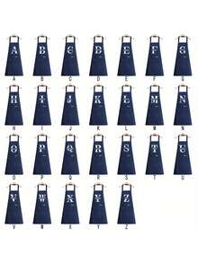 1pc Customizable Name Apron - Durable And Comfortable Neutral Kitchen Workwear, Easy To Care For, Practical Design With Pockets And Adjustable Shoulder Straps, Suitable For Cooking Enthusiasts - Multicolor - View 11