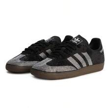 Adidas Samba OG Rhinestone Black Silver (Women's) - Rhinestone Black - View 2