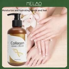 MELAO 胶原蛋白护手霜，深层滋润，防止干燥，适合干燥粗糙的双手，富含胶原蛋白和滋养油，持久保湿。 - 金色 - 查看 3