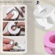 1pc Automatic Cat Eye Magnetic Nail Art Tool, U-Shaped Strong Magnet With Spherical Magnet, Suitable For Beginners To Easily Create Various Cat Eye Effects At Home, Applicable For Nail Salons - Multicolor - View 5