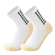 3 Pairs Unisex Sports Socks Leg Sleeves Non-Slip Football Socks Grip Socks - Multicolor - View 12