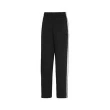 Adidas New Women's Three-Striped Loose-Fit Casual Straight-Leg Trousers - Black and White - View 3