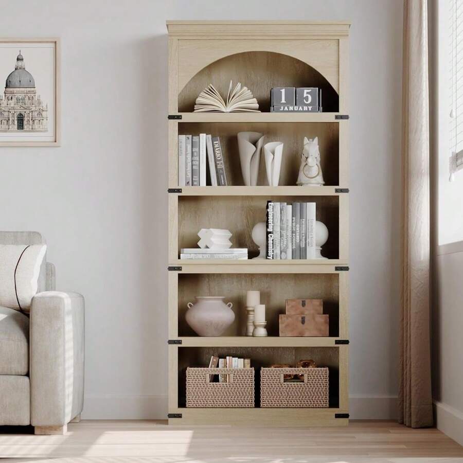 Bibliothèque - couleur bois - Voir 1