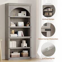 Bookcase - GREY - View 5