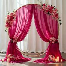 1 Roll - Romantic Rose Red 50-Meter Net Fabric Can Be Used For Wedding Decorations, Valentine's Day Party Scene Decorations, Birthday Parties, Halloween And Christmas Decorations, Event Party Backgrounds, And Outdoor Garden Parties. - View 8