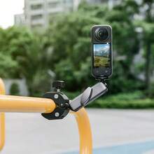 VeFly 靈活 360 度旋轉摩托車把手鋁合金夾具支架，適用於 Insta360 X5 X4 Hero 13 12 Osmo Action 相機 - 查看 5