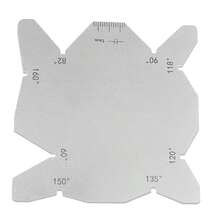 Stainless Steel Welding Square, Multi-Angle Measurement Template, High Precision Woodworking Marking Tool - A - View 4