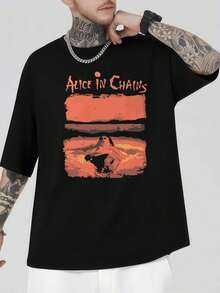 Men T-Shirts - 黑色 - 查看 1