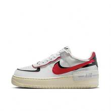 Nike Air Force 1 輕盈舒適百搭簡約防滑厚底板鞋女款 白紅黑 - 白紅黑 - 查看 2