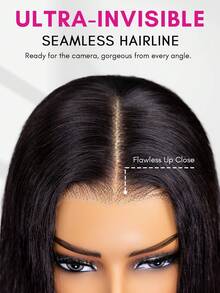 ISEE HAIR Wear Go 免膠直髮透明蕾絲假髮 9*6 蕾絲 180% 密度 8-14 吋波波頭 16-30 吋 自然色 預剪蕾絲 預拔髮際線 漂白髮結 適合女性度假穿搭 運動 假期旅行 - SNatural - 查看 4