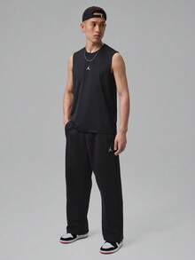 Jordan Men's Basketball Player Graphic Print Crew Neck Sports Tank Top - Black - View 6
