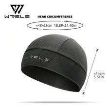 1pc WRELS Sweat-Absorbent Windproof Sports Cap, Breathable Quick-Dry Sports Beanie, Motorcycle Accessory, Women's Sports Hat For Fitness - Multicolor - View 2