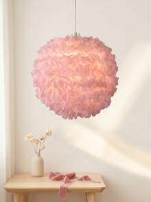 1 Peça Luminária de Teto Rosa Macia, Luz Pendente, Decoração de Teto (Apenas Cúpula da Luminária), Decoração Doméstica, Decoração Doméstica de Halloween, Decoração Doméstica de Outono, Decoração de Quarto de Outono, Decoração de Quarto, Luz de Quarto, Decoração Doméstica de Natal, Decoração de Quarto Feminino, Organizador, Decoração de Quarto de Outono, Presente de Gato Grátis, Industrial, Teto Najaf - A - Visão 4