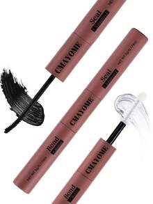 [72-Hour Strong Hold] 1/2/3/4/5/6pcs Hypoallergenic 2-In-1 Eyelash Glue & Sealer | 72-Hour Strong Hold, Latex-Free, Waterproof | Suitable For DIY Cluster False Eyelashes, Home False Eyelash Makeup Tools | Mixed Black Eyelash Extension Glue - Rust Brown - View 3