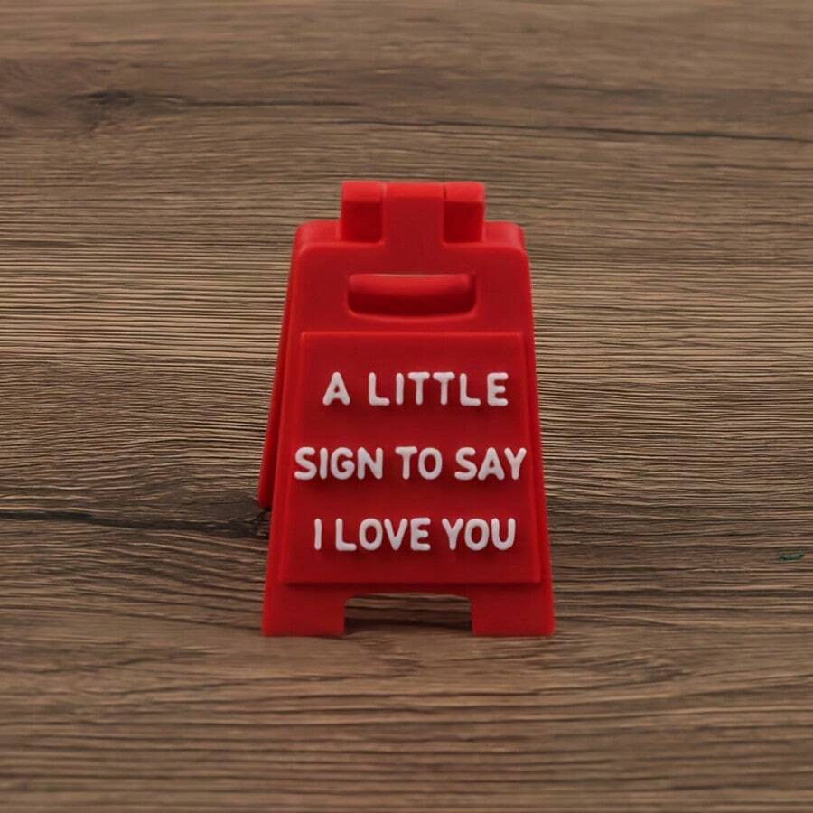 1/3/5pcs 3D Printed Mini "I Love You" Sign Valentine's Day Gift Desktop Decor - Multicolor - View 1