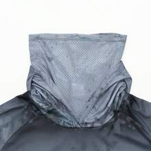 Men's Fish Pattern Hooded Fishing Shirt, With Face Mask, Long Sleeve Sun Protection Top Sports Fall - Grey - View 4