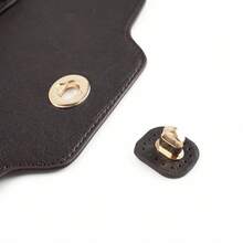 1pc PU Leather DIY Handbag Flap, One-Piece Non-Detachable Handle, With Metal Twist Lock, Pre-Punched Edge Design, Handmade Crochet Bag Making Accessory, 6 Colors Available Replacement Material - Multicolor - View 10