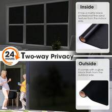 Customisable Blackout Window Film – Privacy Film For Bedrooms And Bathrooms In The Home, And Frosted Stickers For Living Rooms, Offices And Cars – For Privacy And Light Control, Suitable For Children's Bedrooms And Storage Rooms - Multicolor - View 10